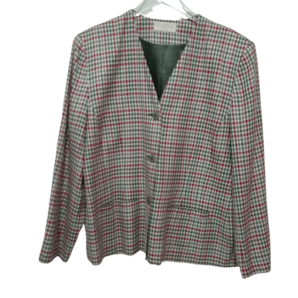 Vintage Pendleton Plaid Blazer Size 14
